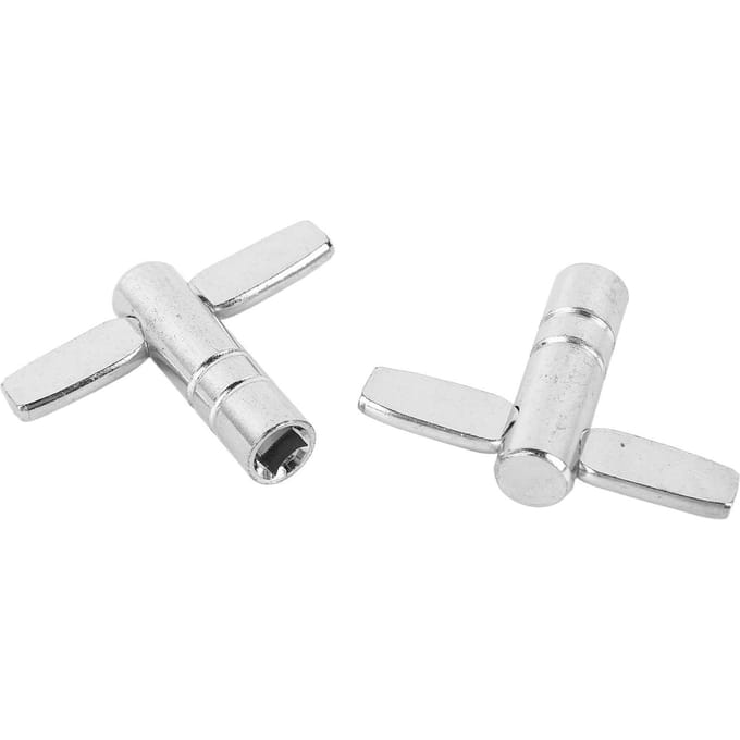 2 stuks Drumsleutel Metaal Multifunctioneel Draagbaar Eenvoudig te Bedienen Drumstemleutel Stemapparaat white