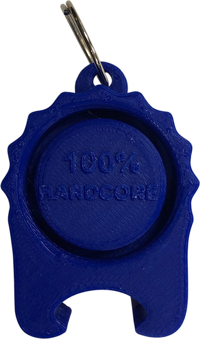 100% Hardcore PartyCap | De universele festivaldop met bieropener | Blauw