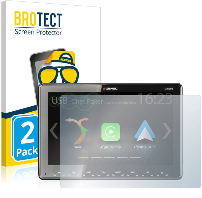 BROTECT - Screenprotector voor Zenec Z-N965 - Folie Beschermfolie matte 2 Stuks