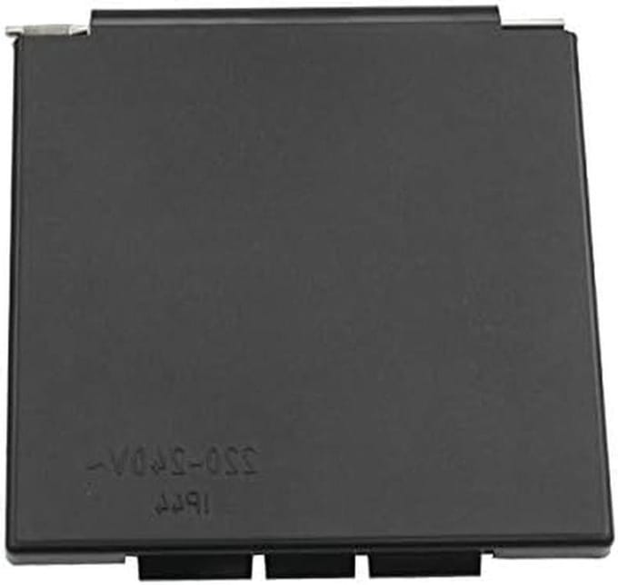 Afdekking CEE Socket - Vervangend Deksel - Camper Caravan Boot - Weerbestendig UV-bestendig - 106x110mm - Zwart