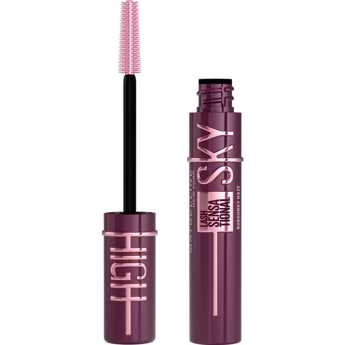 Maybelline Lash Sensational Sky High Volumizing and Thickening Eyelash Lengthening Mascara - Burgundy Haze