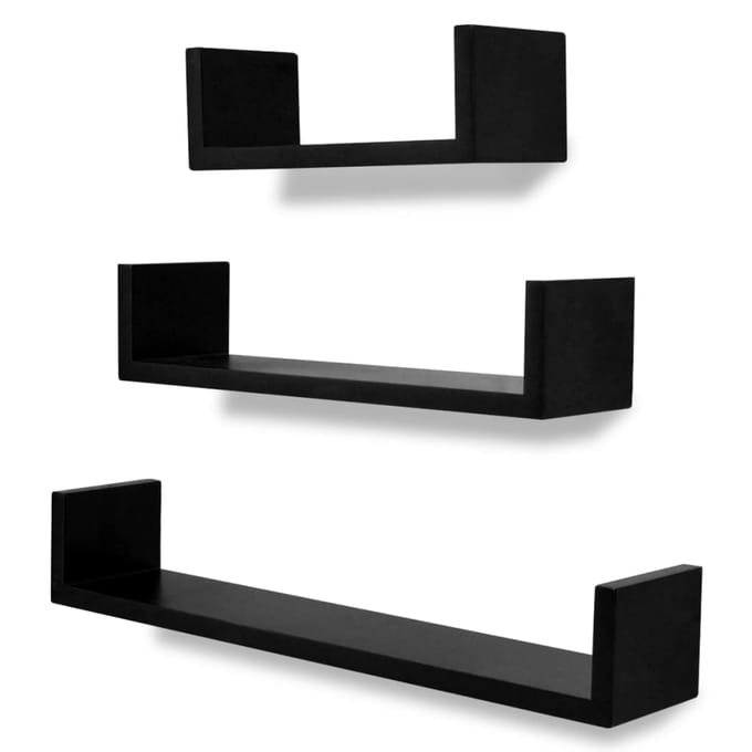 vidaXL - Wandplanken - 6 - st - zwart