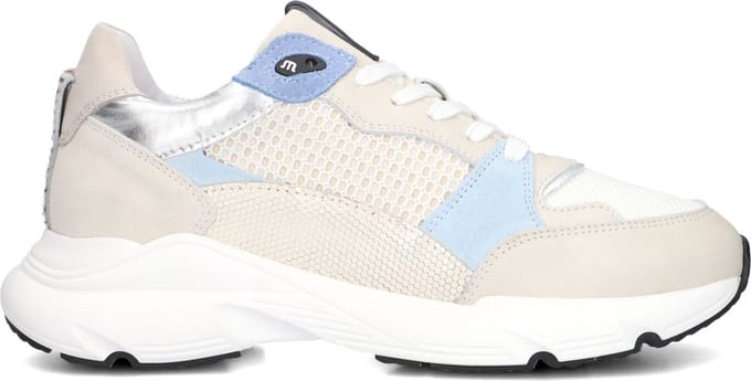 Maruti Raven Sneakers Dames - Leren Sneaker - Beige - Maat 40