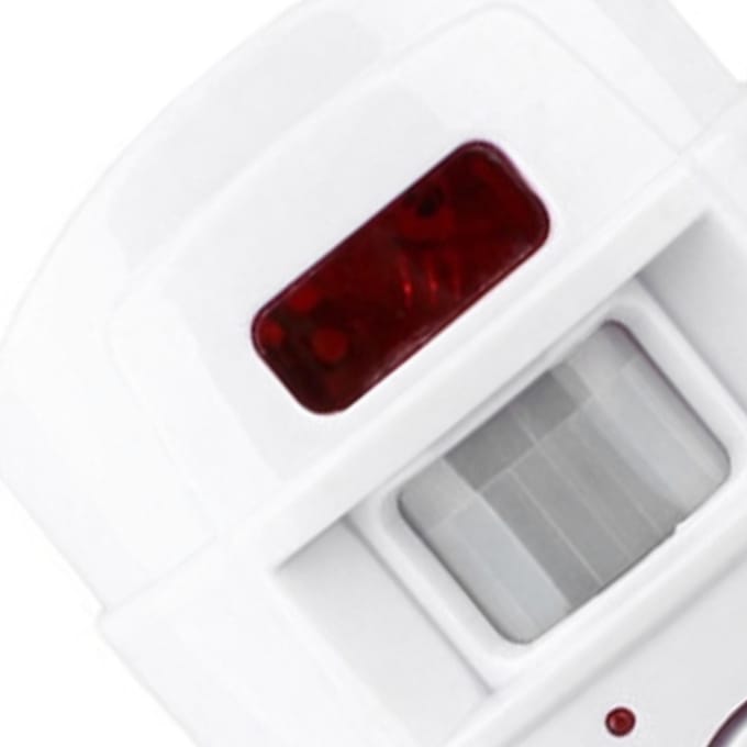 IR Sensor Alarm met Afstandsbediening Luid Geluid Hoge Gevoeligheid Bewegingssensor Detector voor Deur white