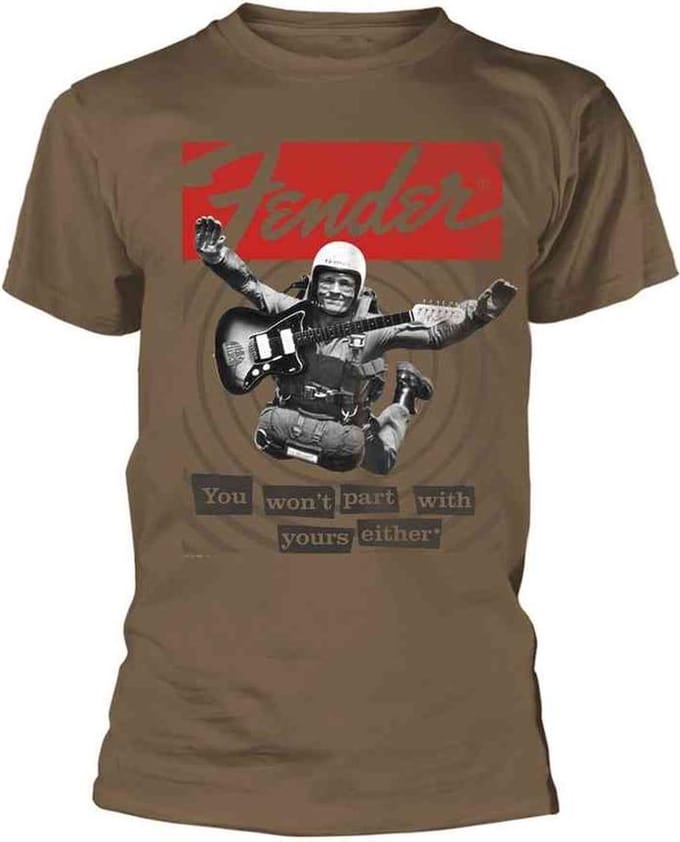 Fender Heren Tshirt -M- You Won't Part Bruin