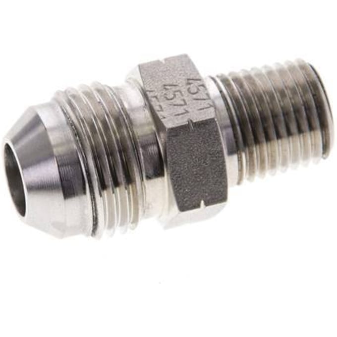 JIC  Dubbele Nippel UNF 3/4''-16 X 1/4'' NPT RVS 275bar