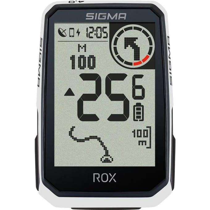 Sigma ROX 4.0 (White) Endurance Draadloze fietscomputer Bluetooth