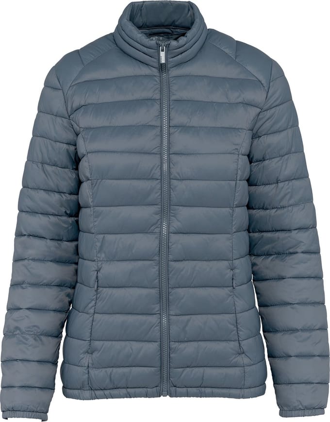 Gerecyclede lichte damesjas 'Sorona' polyester Mineral Grey - M