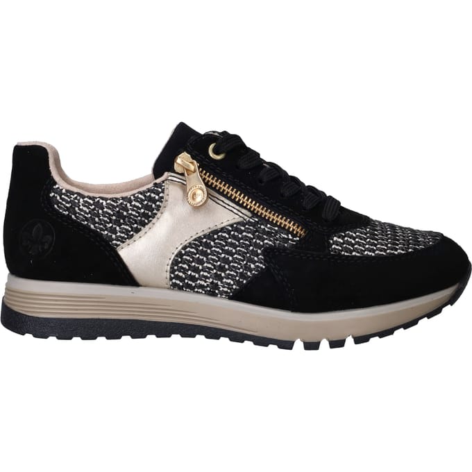 Rieker Sneakers - Dames - Zwart - Maat:39