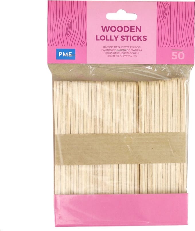 PME Lollystokjes Hout pk/50