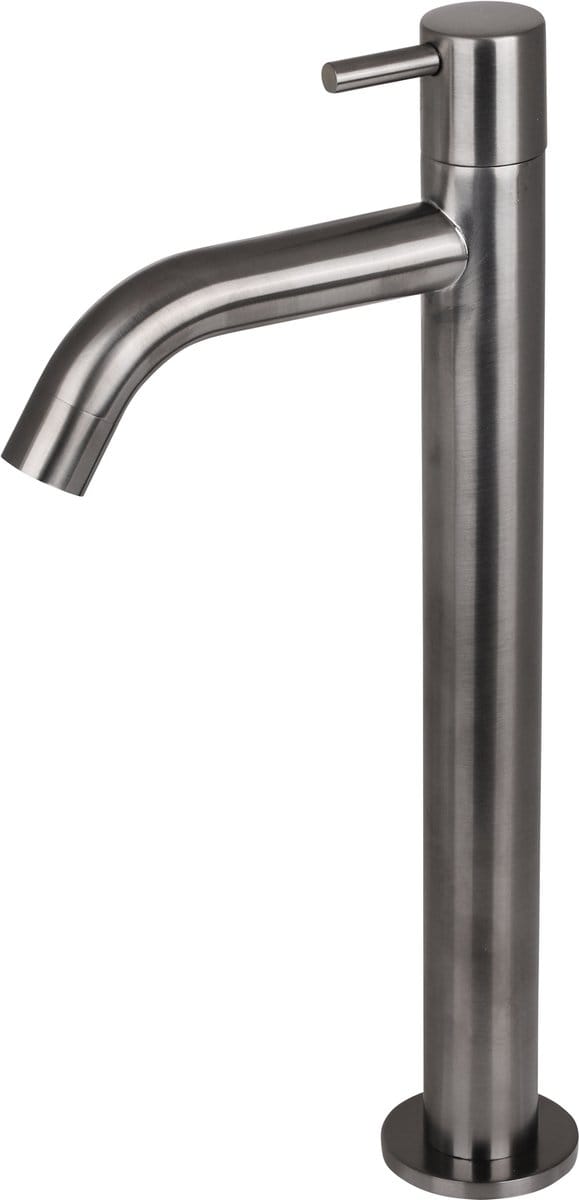 Differnz Wastafelkraan - Koudwaterkraan - Hoog - 28.5 x 11.5 cm - Gun Metal