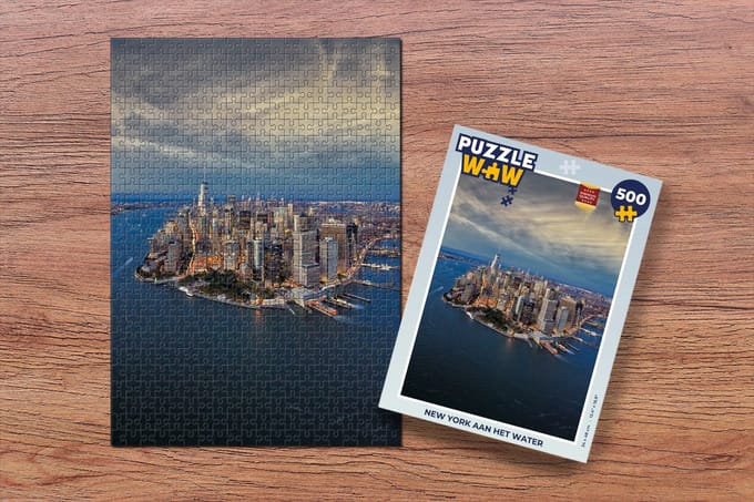 Puzzel New York - Manhattan - Water - Legpuzzel - Puzzel 500 stukjes