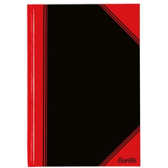 Bantex 100302831, Monochromatisch, Zwart, Rood, A4, 96 vel, 70 g/m², Paperback