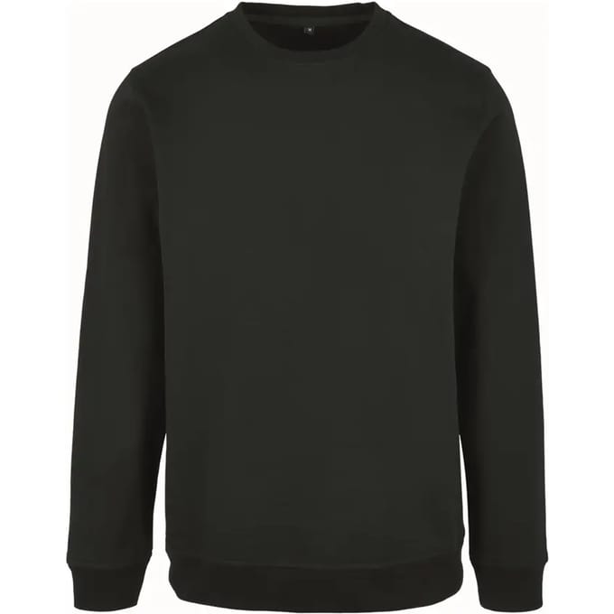 Basic Crewneck Sweater met ronde hals Black - S