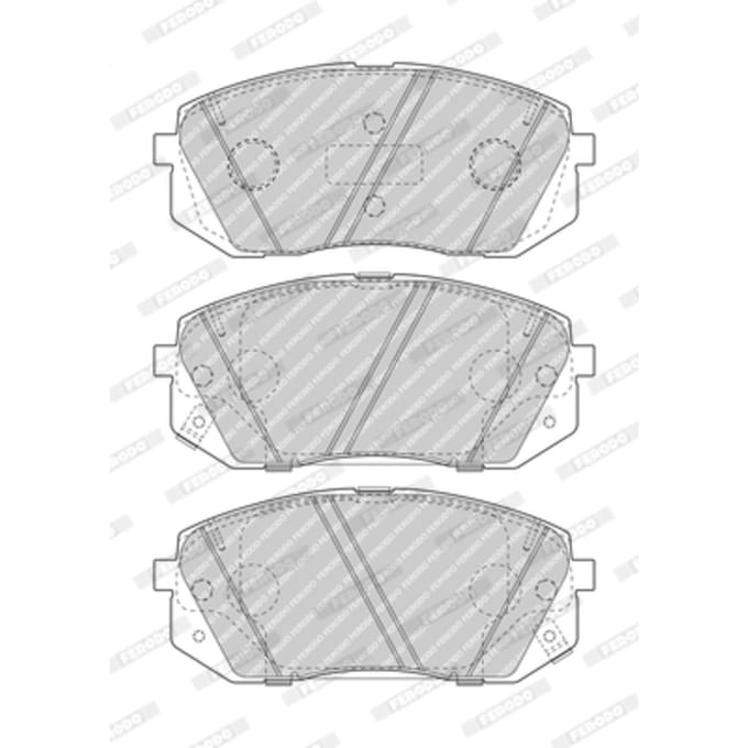 Remblokset FERODO FDB5039, voor