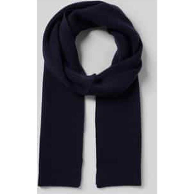 Sjaal Loras, donkerblauw geribd