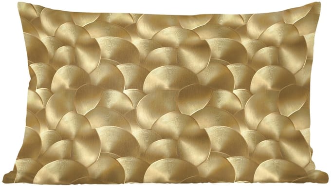 Sierkussens - Kussentjes Woonkamer - 60x40 cm - Modern - Cirkel - Goud