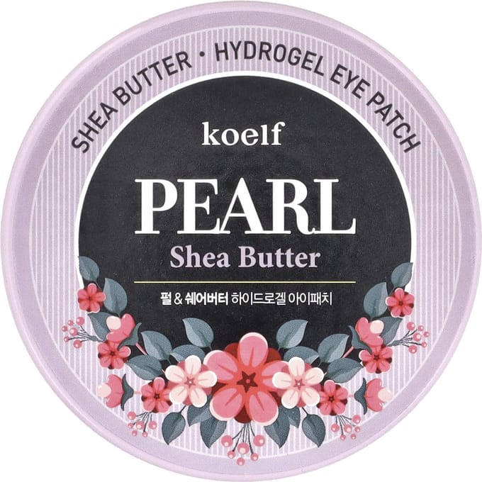 Koelf oogpatches van parelmoer-sheaboter-hydrogel, 60 stuks black