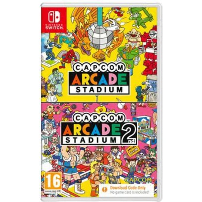 Nintendo Switch Switch Switch Capcom Arcade Stadium 1+2 (Code in Box) Games