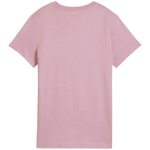 Puma Ess N1 Logo T-shirt Met Korte Mouwen Roze S Vrouw