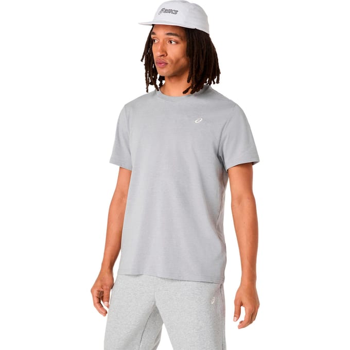 ASICS Spiral Embroidery Hardloopshirt Heren-grijs