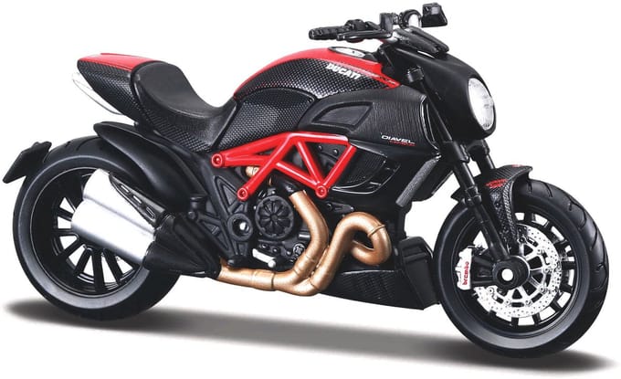 Maisto Ducati Diavel - Modelauto - Schaal 1:18 - Rood/Zwart