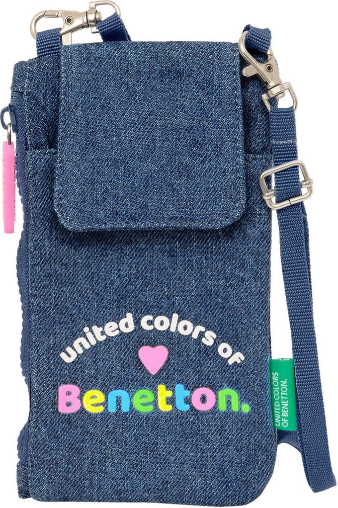 Portemonnee Benetton Denim Zak voor mobiel Blauw