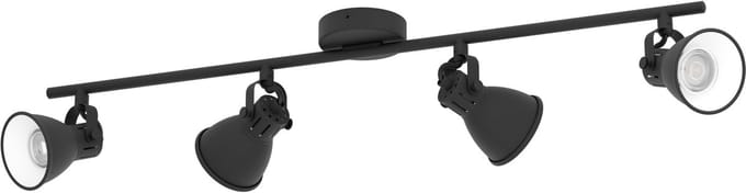 EGLO Seras 2 Spot - GU10 - 4 lichts - 77 cm - Zwart