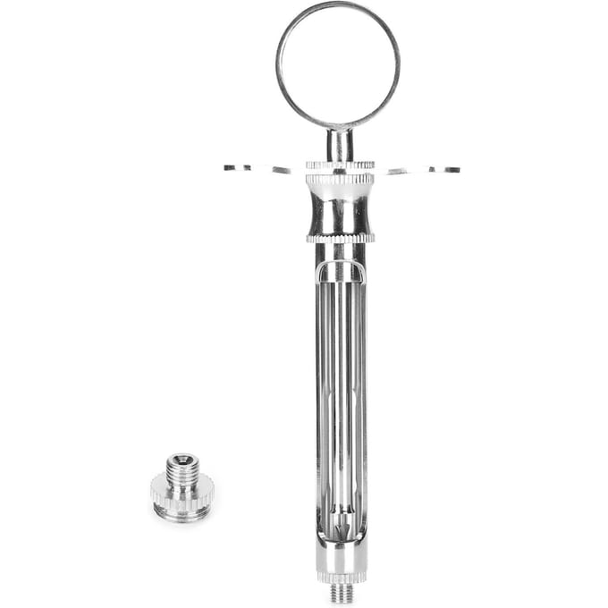 Tandheelkundige Anesthesie Spuit Zelfaspirerend Roestvrij Staal Herbruikbaar Tandheelkundige Spuit Accessoire gray