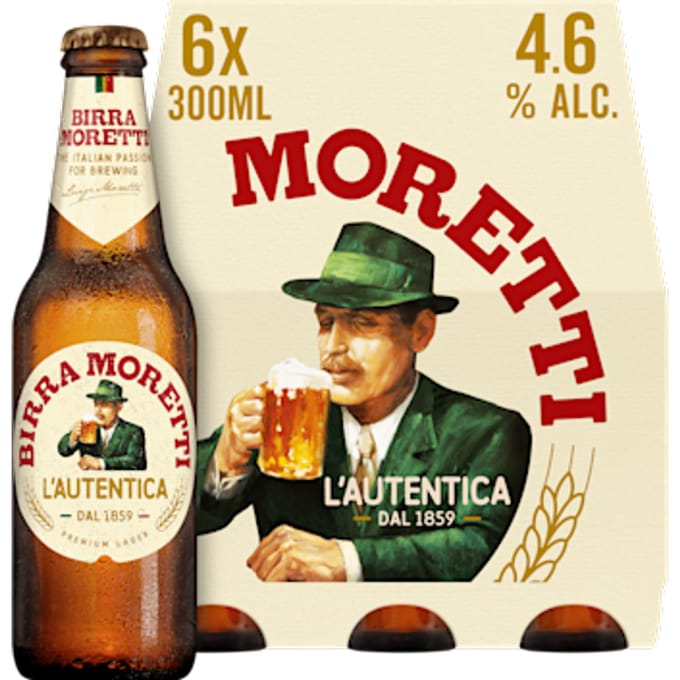 Birra Moretti L'Autentica bier - 6 x 300 ml