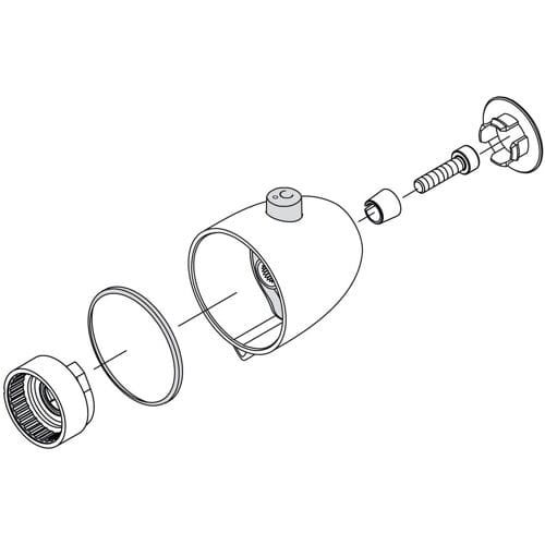 Hansgrohe Ecostat 2001 thermostatic handle for 13340000, 96225000