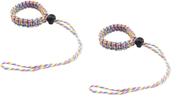 Camera Polsband - Veiligheidskoord - Apparatuur Beveiligen - Handgebreid Paracord - 3 Meter - Iriserend