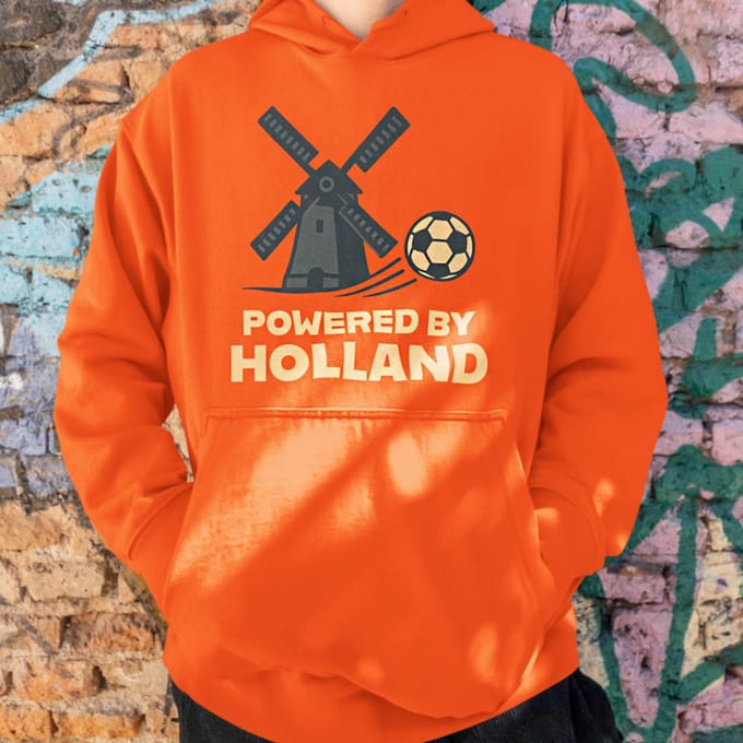 Oranje WK-EK Hoodie Powered By Holland S