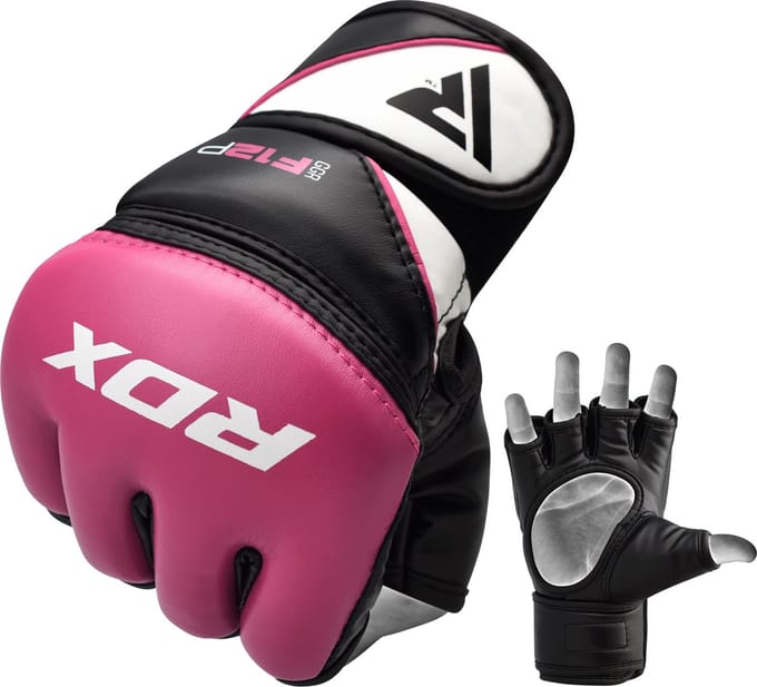 RDX Sports Grappling Gloves Model GGRF-12 Roze L