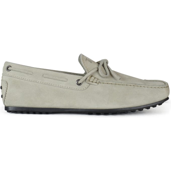Tod's suède mocassins grijs
