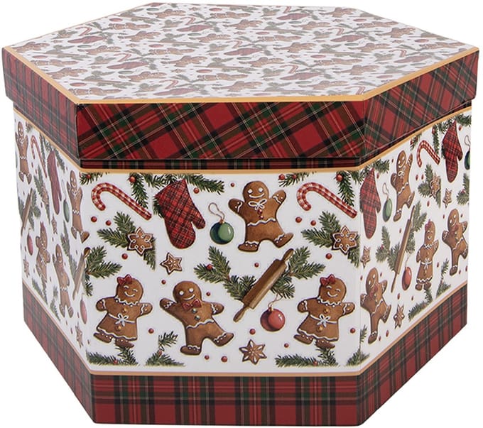 Clayre & Eef Kerstbal Set van 14 Overig 8x8x8 cm Wit Kunststof Kerstballen