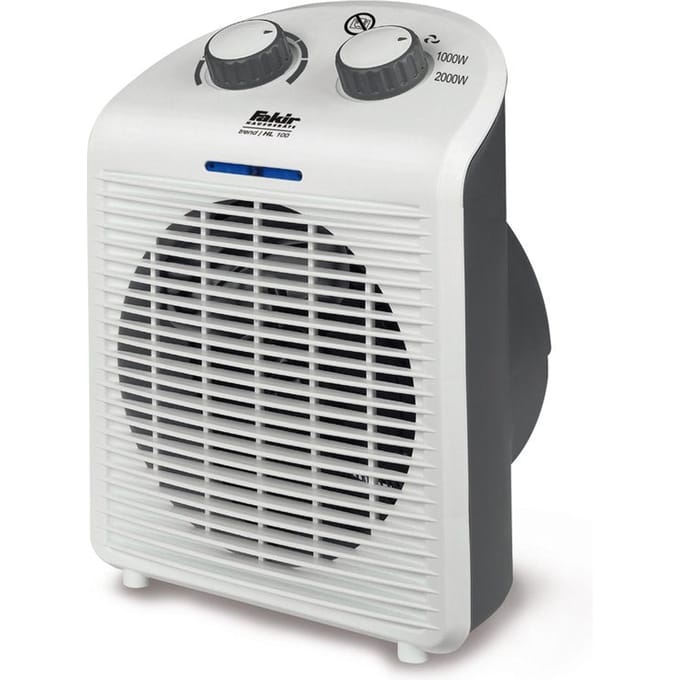 Fakir Trend HL 100 Elektrische Kachel - Verwarming met Ventilator - Wit/Grijs