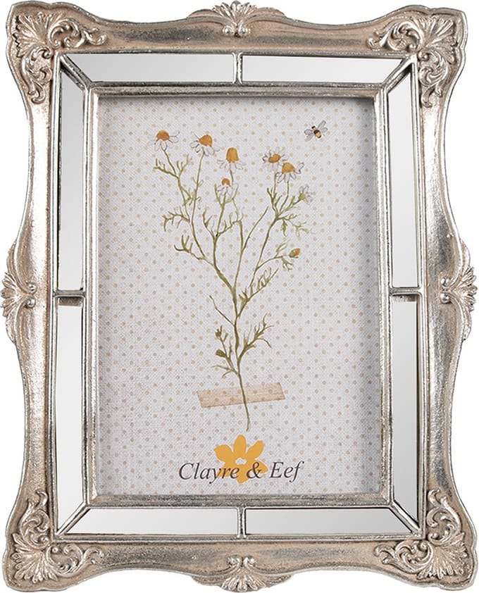 Clayre & Eef Fotolijst 13x18 cm Zilverkleurig Polyresin