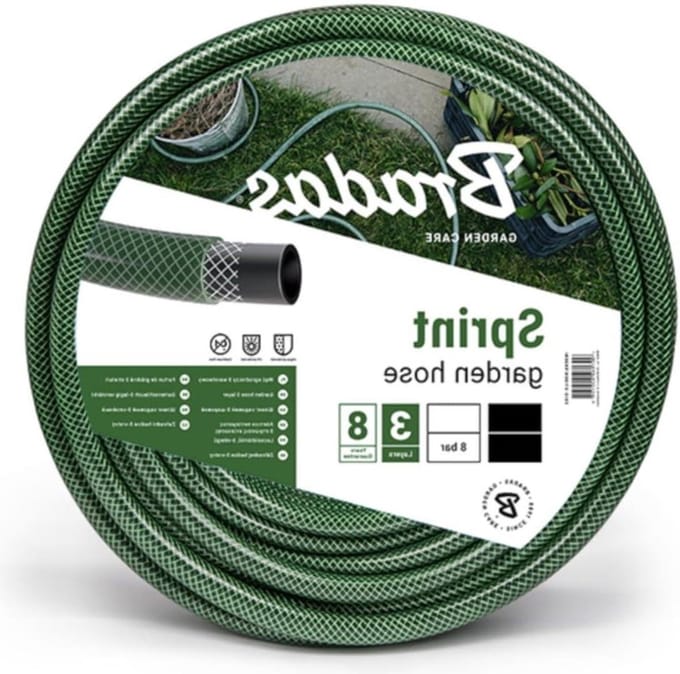 Waterslang - Tuinslang - Water Geven - 3-laags Versterkt - 30 Meter - Transparant Groen