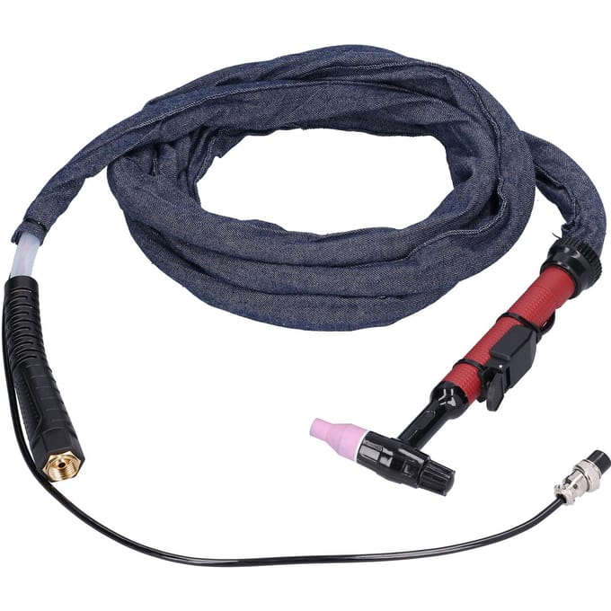 TIG Lasbrander Flexibele Kop Geïntegreerd Argon Booglaspistool M16 QQ150 3,7 meter