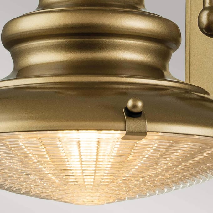 Feiss LED Wand Buitenlamp Redding Station | 1X E27 Max 60W | IP44 | Dimbaar | Painted Distressed Bronze