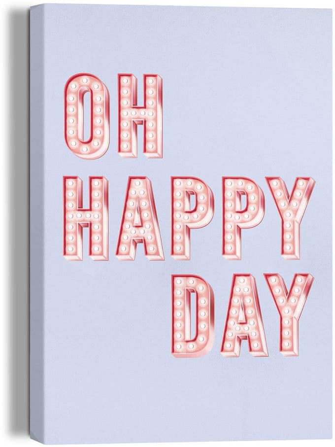 Schilderij Happy Day - 30 x 20 - Canvas - REINDERS