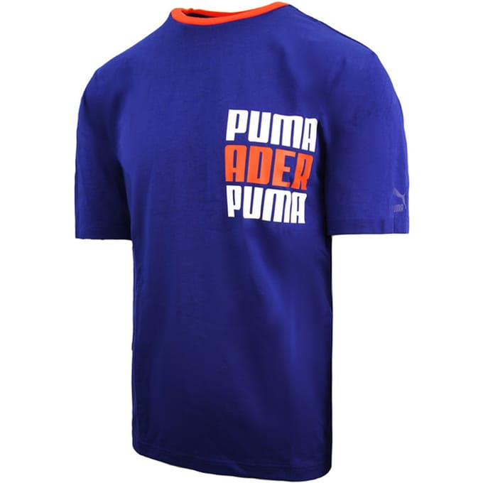 Puma x ADER Korte Mouw Tee Crew Neck Navy Heren T-shirt 576950 79