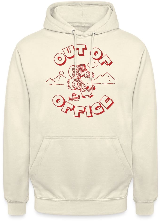 Minions Stuart Bob Kevin Out Of Office Hoodie Unisex
