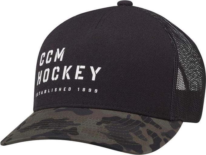 CCM - Camo Meshback Pet - Zwart - Volwassenen - One Size