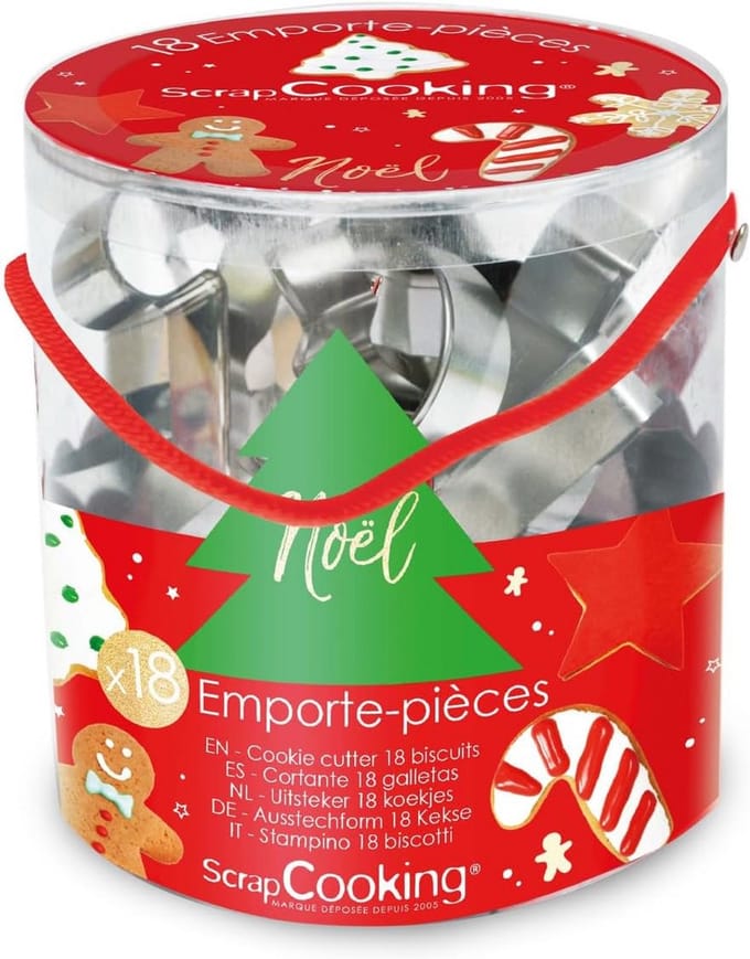 18 Stuks Kerst Koekjesvormpjes Set - Uitschuivers voor Koekjesdeeg