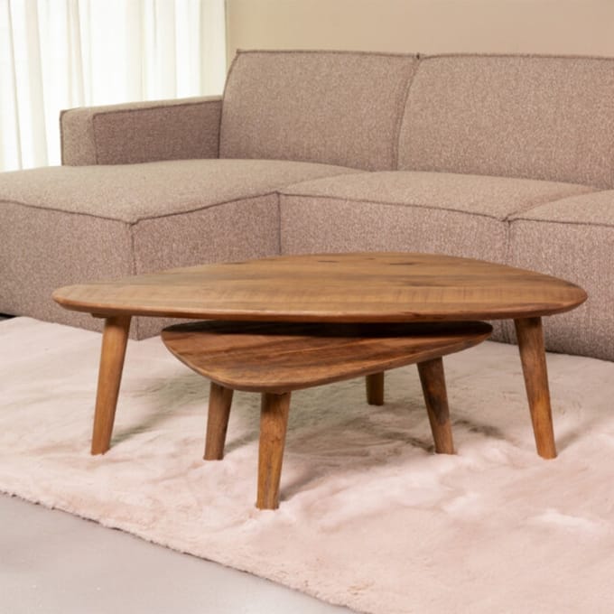 LABEL51 Gregg Salontafel - Bruin - Hout - 110 cm