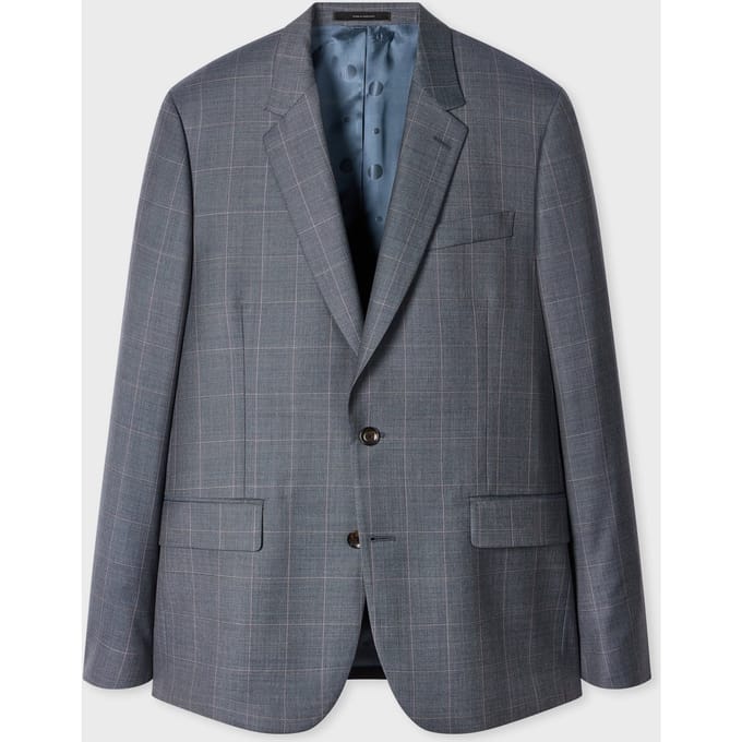 Paul Smith Tailored Fit 2 Button Suit Greyish Blue Taglia: 52 | Blazers Outlet | Uomo | Blu