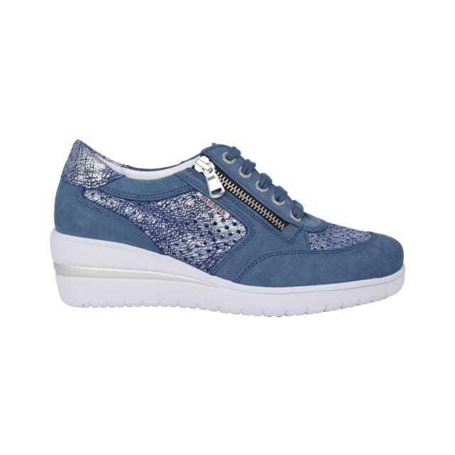 Mephisto Precilia perf - dames sneaker - Blauw - maat 41 (EU) 7.5 (UK)