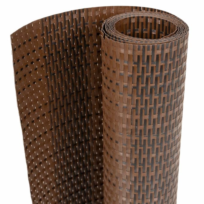 vidaXL - Balkonscherm - 400x80 - cm - poly - rattan - bruin - en - zwart